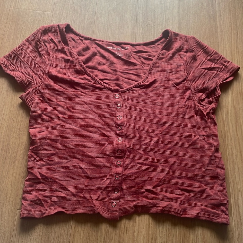 American Eagle, Size: Medium, Button Up, T-Shirt